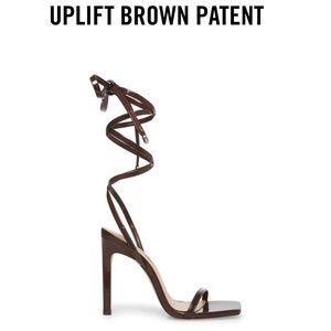 Steve Madden Uplift Brown Patent Heel